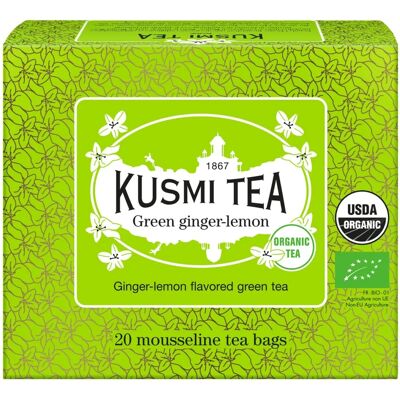 Kusmi Tea Thé Vert Gingembre Citron - Thé - Publicité Kusmi Tea Thé Vert Gingembre Citron - Thé - Publicité