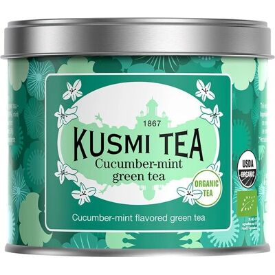 Thé vert bio à la menthe et au concombre Kusmi Tea - Publicité Thé vert bio à la menthe et au concombre Kusmi Tea - Publicité