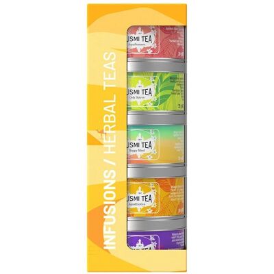 Set de tés herbales y de frutas orgánicos Kusmi Tea - Hibisco, Rooibos Set de tés herbales y de frutas orgánicos Kusmi Tea - Hibisco, Rooibos