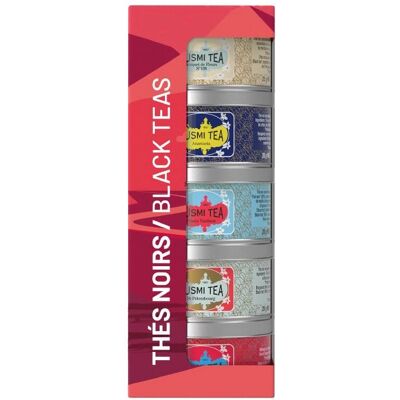 Coffret Kusmi Tea Thés Noirs - Bio, 5 x 25 g/100 g - Publicité Coffret Kusmi Tea Thés Noirs - Bio, 5 x 25 g/100 g - Publicité