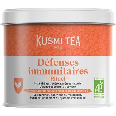 Kusmi Tea Rituel Défense Immunitaire - Thé vert et mate bio 100 g - Publicité Kusmi Tea Rituel Défense Immunitaire - Thé vert et mate bio 100 g - Publicité