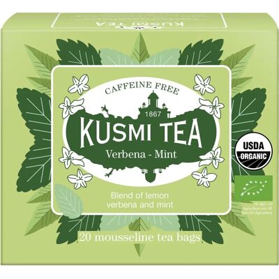Kusmi Tea Bio Zitronenverbene-Minze - Kräutertee Kusmi Tea Bio Zitronenverbene-Minze - Kräutertee