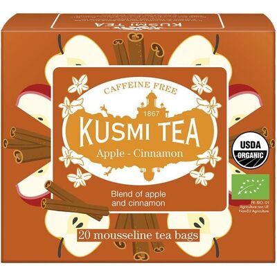 Kusmi Tea Infusion Bio Pomme Cannelle - Tisane - Publicité Kusmi Tea Infusion Bio Pomme Cannelle - Tisane - Publicité