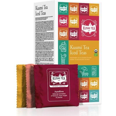 Coffret Cadeau Thés Glacés Kusmi Tea - Recettes Bio pour Rafraîchir - Publicité Coffret Cadeau Thés Glacés Kusmi Tea - Recettes Bio pour Rafraîchir - Publicité