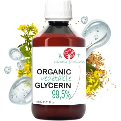 B.O.T cosmétique & bien-être Glycérine végétale 99,5% pure liquide organique - Alimentaire B.O.T cosmétique & bien-être Glycérine végétale 99,5% pure liquide organique - Alimentaire
