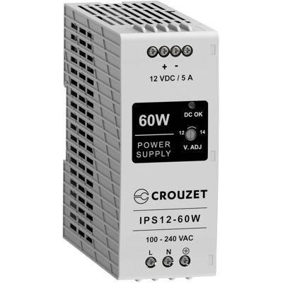 Crouzet Power Supply 12V 5A DIN Rail - Industrial Power Supply Crouzet Power Supply 12V 5A DIN Rail - Industrial Power Supply