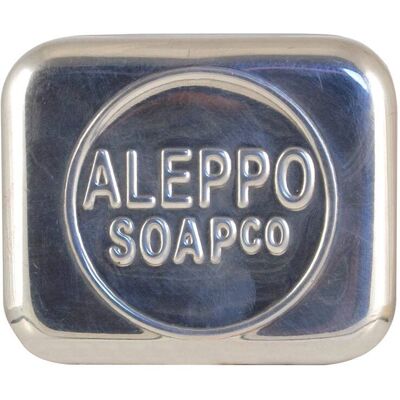 Boîte en Aluminium Aleppo Soap Co - Pratique pour Voyage 9x7.5x6cm - Publicité Boîte en Aluminium Aleppo Soap Co - Pratique pour Voyage 9x7.5x6cm - Publicité