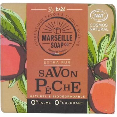 Savon de Marseille Pêche Tadé - 100g - Naturel, Certifié Cosmos - Publicité Savon de Marseille Pêche Tadé - 100g - Naturel, Certifié Cosmos - Publicité