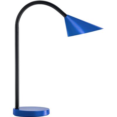 Lampe de table LED Unilux - Bras flexible, bleu - 4W - Publicité Lampe de table LED Unilux - Bras flexible, bleu - 4W - Publicité