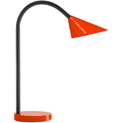 Lampe de table Unilux SOL - LED, Bras flexible, 14cm base, Rouge - Publicité Lampe de table Unilux SOL - LED, Bras flexible, 14cm base, Rouge - Publicité