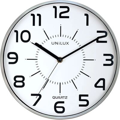 Unilux Orologio da Parete Grigio Silenzioso - Orologio da Parete Unilux Orologio da Parete Grigio Silenzioso - Orologio da Parete