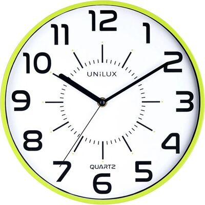Unilux Modell 400094284 Runde grüne Wanduhr Unilux Modell 400094284 Runde grüne Wanduhr