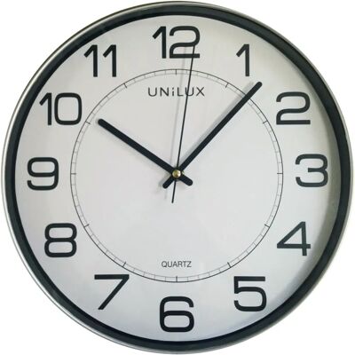Unilux Wall Clock - 30.5cm Magnet Quartz - Gray Metallic Unilux Wall Clock - 30.5cm Magnet Quartz - Gray Metallic