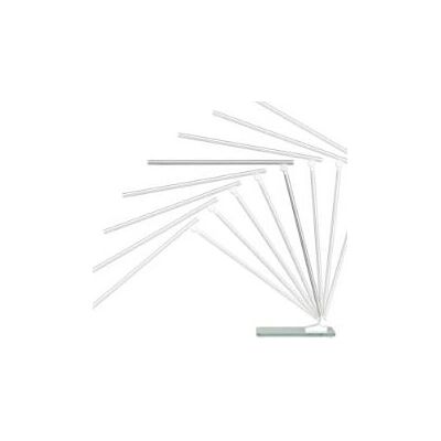 Unilux POPY LED Biurkowa Lampka Biała/Szara Metal - 5W - Regulowana - USB - Szklana Podstawa Unilux POPY LED Biurkowa Lampka Biała/Szara Metal - 5W - Regulowana - USB - Szklana Podstawa