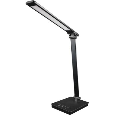 Unilux Novy - Lampe de bureau réglable avec USB - Extinction automatique - Noir Unilux Novy - Lampe de bureau réglable avec USB - Extinction automatique - Noir