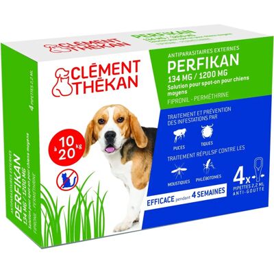 Clément Thékan Clement Thekan Anti-Flöhe Zecken Hund 10-20kg 4 Pipetten Clément Thékan Clement Thekan Anti-Flöhe Zecken Hund 10-20kg 4 Pipetten