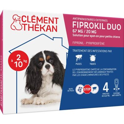 Clément Thékan Duo Anti-puces & Tiques - Solution Spot-on Petits Chiens - Publicité Clément Thékan Duo Anti-puces & Tiques - Solution Spot-on Petits Chiens - Publicité