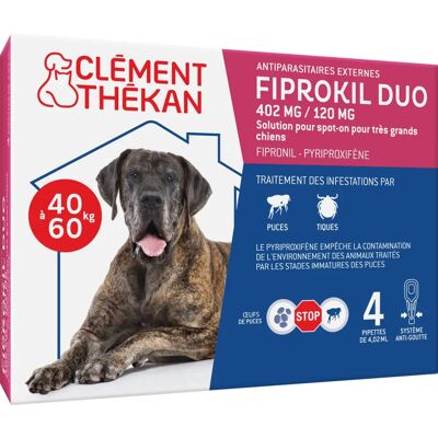Clément Thékan Fiprokil Duo pour grands chiens - Traitement antiparasitaire - Publicité Clément Thékan Fiprokil Duo pour grands chiens - Traitement antiparasitaire - Publicité