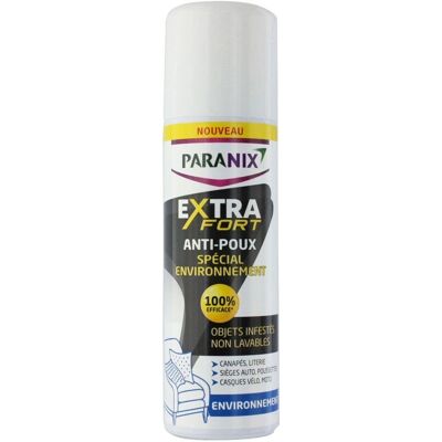 Paranix Extra Fort Anti-Poux Spray Environnement - Spray pesticide - Publicité Paranix Extra Fort Anti-Poux Spray Environnement - Spray pesticide - Publicité