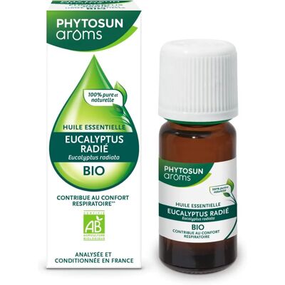 Biologische Eucalyptus Radiata Essentiële Olie - 10ml PHYTOSUN ARÔMS Biologische Eucalyptus Radiata Essentiële Olie - 10ml PHYTOSUN ARÔMS