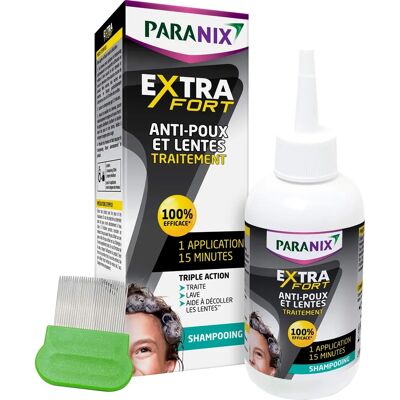 Shampoing Paranix Extra Fort Anti-Poux et Lentes - Publicité Shampoing Paranix Extra Fort Anti-Poux et Lentes - Publicité