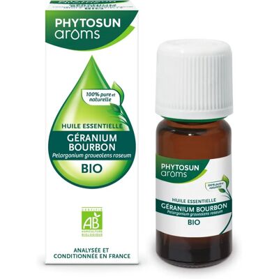 Huile Essentielle Bio de Géranium Bourbon - Huile Essentielle - Publicité Huile Essentielle Bio de Géranium Bourbon - Huile Essentielle - Publicité