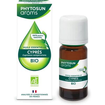 Huile Essentielle Bio de Cyprès Phytosun Arôms - 10ml - Publicité Huile Essentielle Bio de Cyprès Phytosun Arôms - 10ml - Publicité