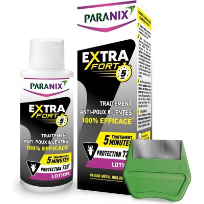 Paranix Extra Fort Lotion - 5 Min - Contre poux et lentes - 100 ml - Publicité Paranix Extra Fort Lotion - 5 Min - Contre poux et lentes - 100 ml - Publicité