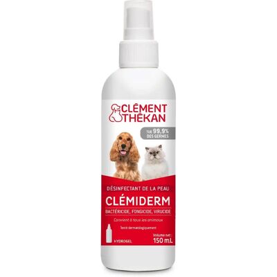 Clément Thékan Clémiderm Spray Désinfectant 150ml - Soins de la peau pour animaux - Publicité Clément Thékan Clémiderm Spray Désinfectant 150ml - Soins de la peau pour animaux - Publicité