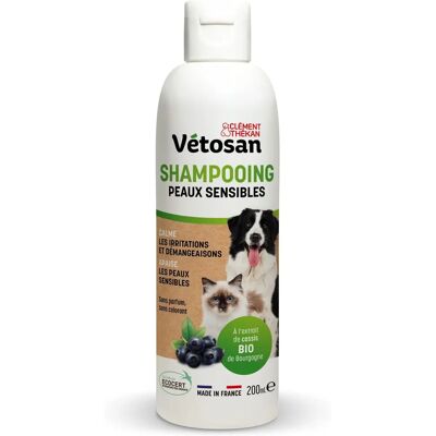 Shampoing Vétosan Peaux Sensibles - Clément Thékan 200ml Shampoing Vétosan Peaux Sensibles - Clément Thékan 200ml