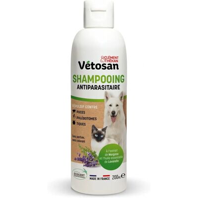 Clément Thékan Vétosan Shampooing Antiparasitaire - 200ml Clément Thékan Vétosan Shampooing Antiparasitaire - 200ml