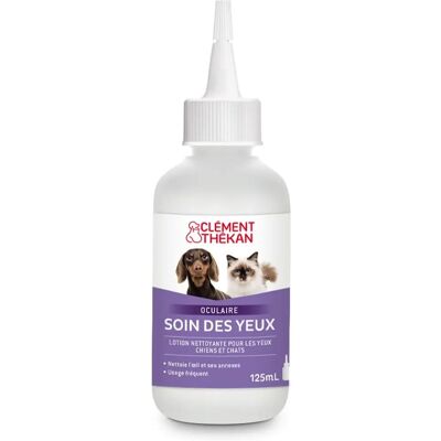 Solution Soin des Yeux Clément Thékan - Douce, Naturelle, Pour Chiens & Chats - Publicité Solution Soin des Yeux Clément Thékan - Douce, Naturelle, Pour Chiens & Chats - Publicité