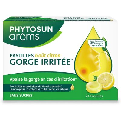 Phytosun Arôms Pastilles Gorge Citron Apaisantes - Publicité Phytosun Arôms Pastilles Gorge Citron Apaisantes - Publicité