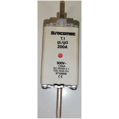 Socomec 67120200 Fusibile - 200A 500V - Bianco Socomec 67120200 Fusibile - 200A 500V - Bianco