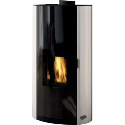 Godin Estray 9Kw Pellet Ofen - Oberer Abgas - Schwarz Godin Estray 9Kw Pellet Ofen - Oberer Abgas - Schwarz