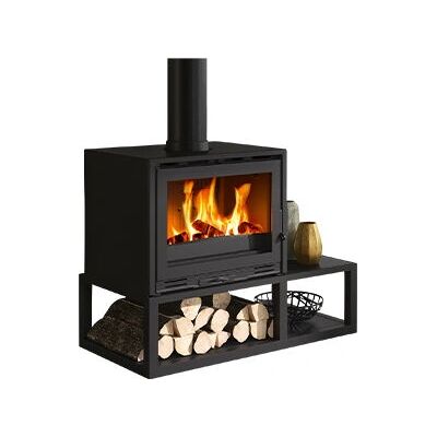 Poêle à bois Godin Tobias - 7kW - Noir - Cheminée Poêle à bois Godin Tobias - 7kW - Noir - Cheminée