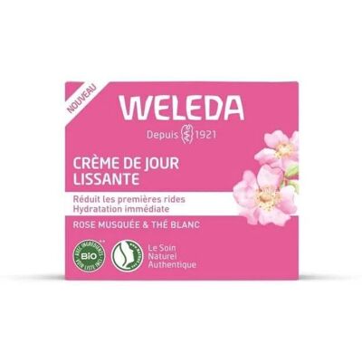 Crème de Jour Lissante Rose Musquée & Thé Blanc - Weleda - 40 ml - Publicité Crème de Jour Lissante Rose Musquée & Thé Blanc - Weleda - 40 ml - Publicité