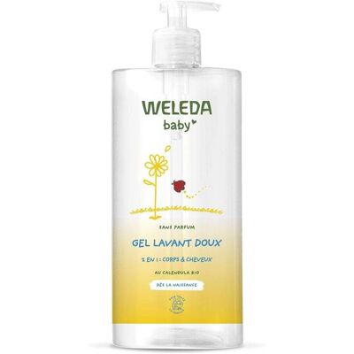 Gel Nettoyant Doux Calendula Weleda - 750ml - Publicité Gel Nettoyant Doux Calendula Weleda - 750ml - Publicité