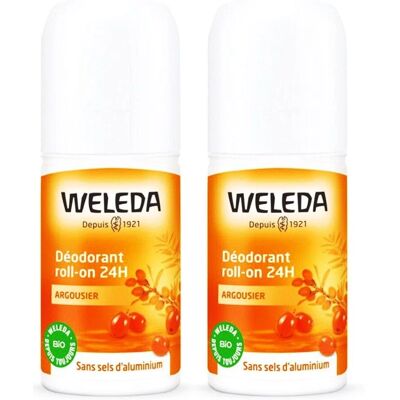 Weleda Déodorant Roll-on Argousier 24h - 100% Origine Naturelle 2 x 50 ml - Publicité Weleda Déodorant Roll-on Argousier 24h - 100% Origine Naturelle 2 x 50 ml - Publicité