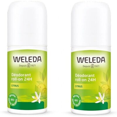 Weleda Déodorant Roll-on Citron 24H 2 x 50ml - Publicité Weleda Déodorant Roll-on Citron 24H 2 x 50ml - Publicité