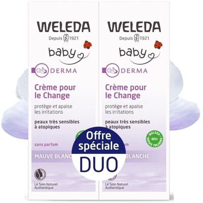 Crème pour le Change Baby Weleda - Peau Sensible - 2x50ml - Publicité Crème pour le Change Baby Weleda - Peau Sensible - 2x50ml - Publicité