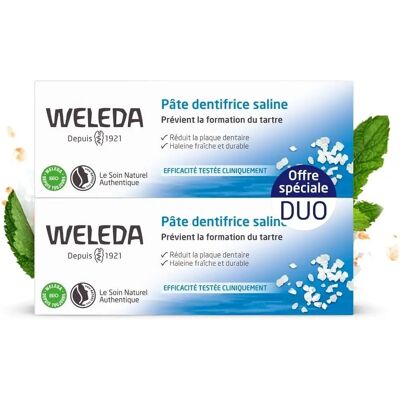 Weleda Dentifrice au Sel - 2 x 75 ml - Publicité Weleda Dentifrice au Sel - 2 x 75 ml - Publicité