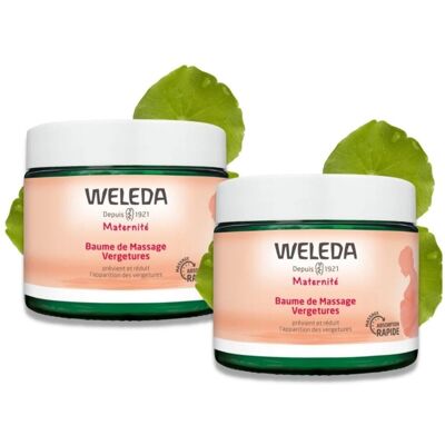 Weleda Maternité Baume de Massage Vergetures - 2 x 150 ml - Publicité Weleda Maternité Baume de Massage Vergetures - 2 x 150 ml - Publicité