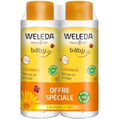 Weleda Liniment Bébé Calendula - Soin Douceur - Prévention Rougeurs - Publicité Weleda Liniment Bébé Calendula - Soin Douceur - Prévention Rougeurs - Publicité