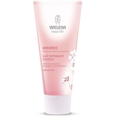 Weleda Lait Nettoyant Confort Bio à l'Amande (75 ml) - Publicité Weleda Lait Nettoyant Confort Bio à l'Amande (75 ml) - Publicité