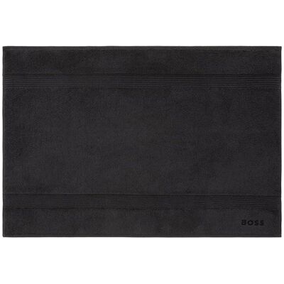 Tapis de bain noir en coton égéen - 60 x 90 cm - Publicité Tapis de bain noir en coton égéen - 60 x 90 cm - Publicité