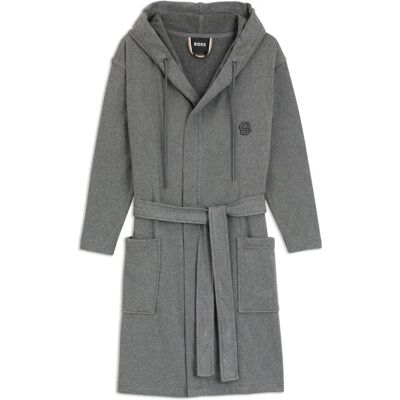 Boss Bademantel aus Baumwoll-Jersey mit Kapuze und Double B-Monogramm - Bathrobe Boss Bademantel aus Baumwoll-Jersey mit Kapuze und Double B-Monogramm - Bathrobe