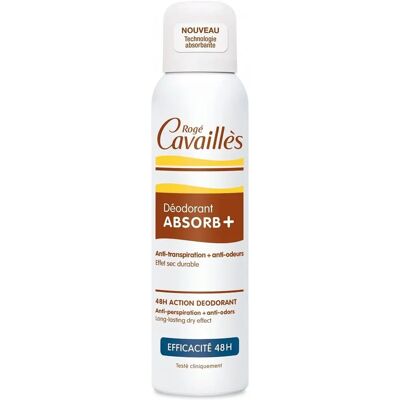 Rogé Cavaillès Absorb+ Déodorant Spray longue durée 48h - Publicité Rogé Cavaillès Absorb+ Déodorant Spray longue durée 48h - Publicité