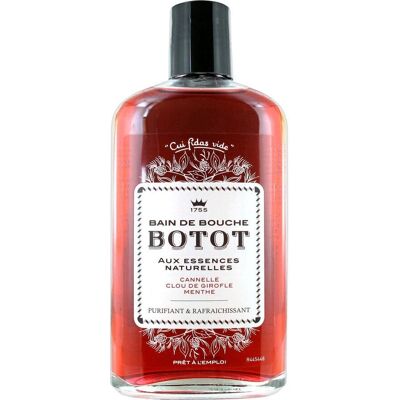 BOTOT Bain de Bouche Cannelle Clou de Girofle Menthe - Hygiène Buccale - 250Ml - Publicité BOTOT Bain de Bouche Cannelle Clou de Girofle Menthe - Hygiène Buccale - 250Ml - Publicité