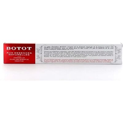 Dentifrice Cannelle Clou de Girofle Menthe Botot - 2x75ml - Publicité Dentifrice Cannelle Clou de Girofle Menthe Botot - 2x75ml - Publicité